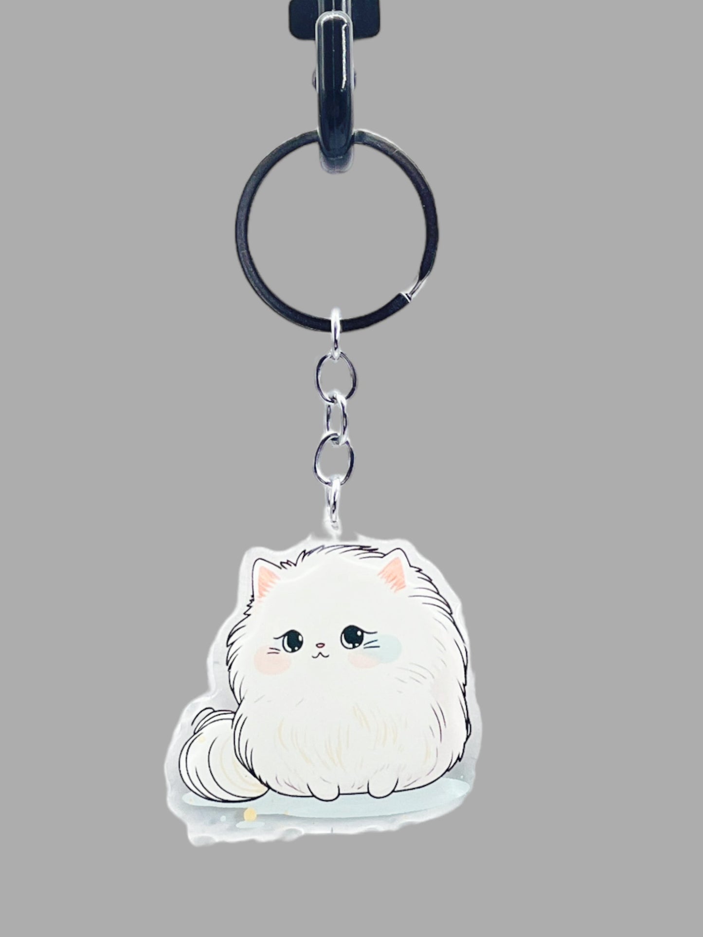 Persian Cat Acrylic Keychain