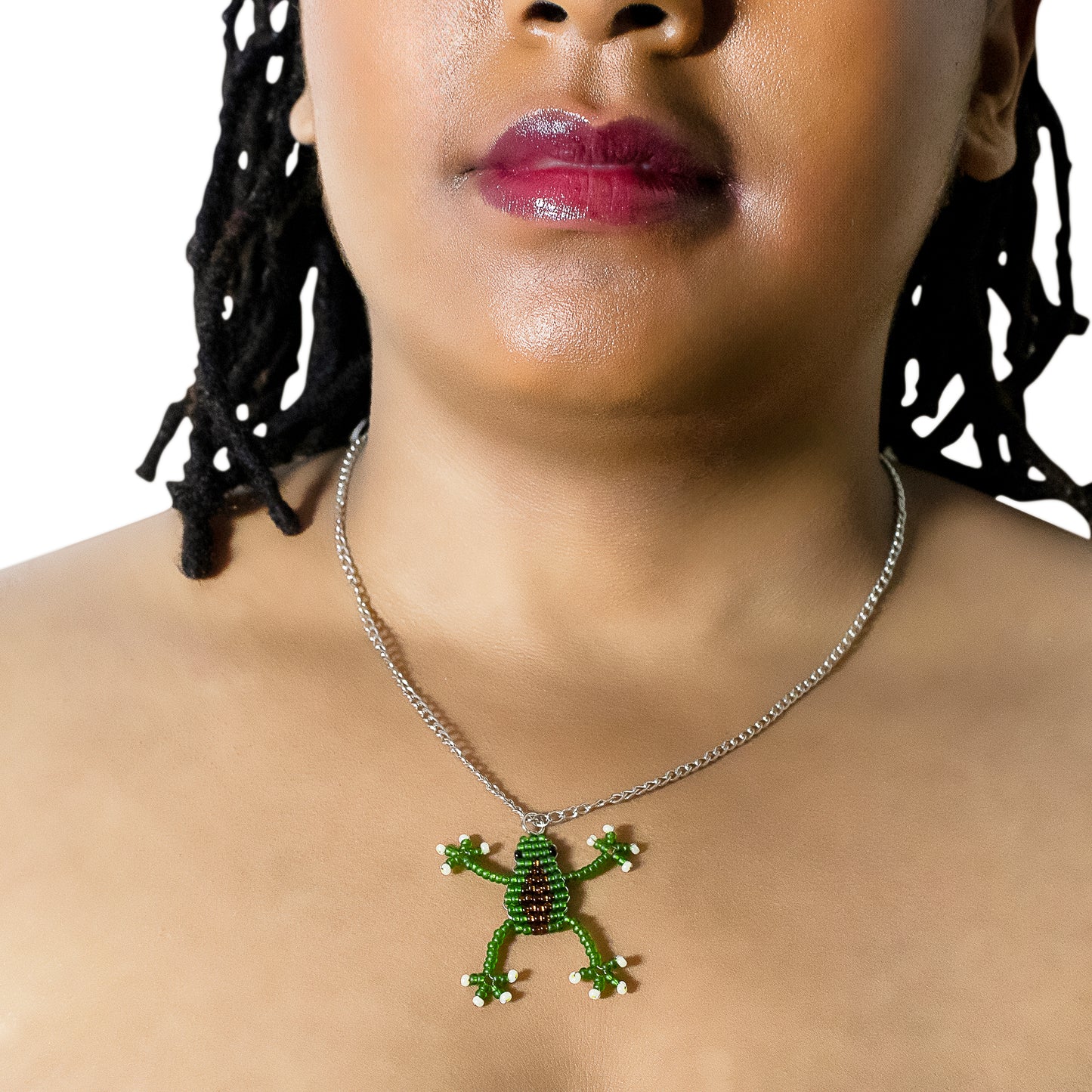 Frog pendant necklace