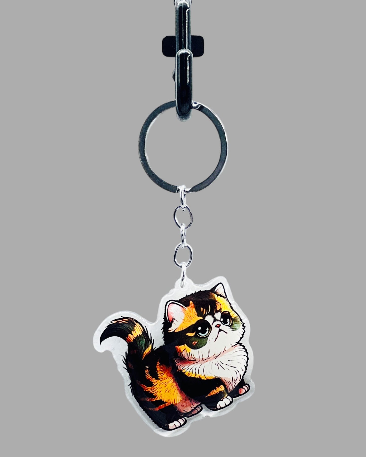 Calico Cat Acrylic key chain