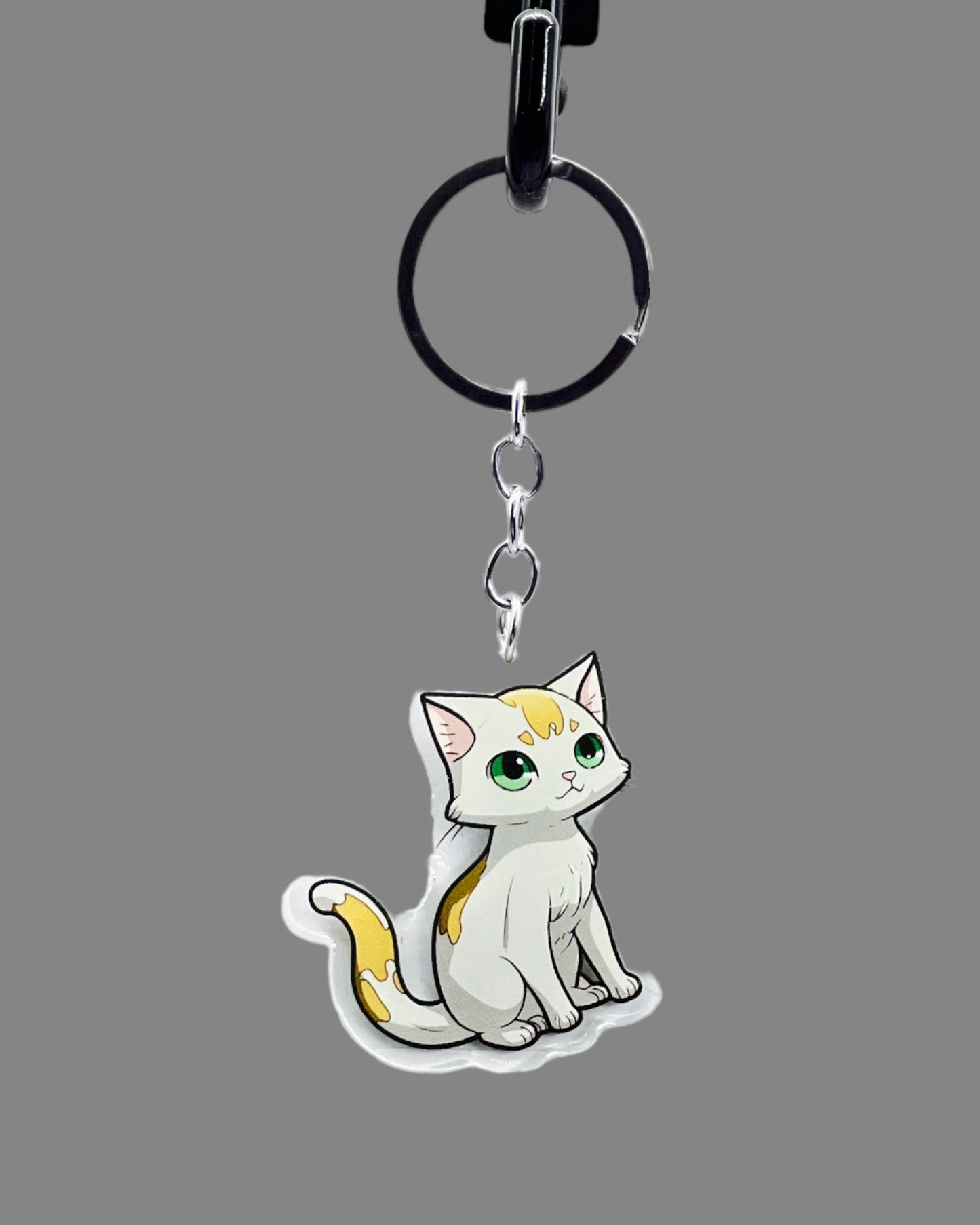Kawaii Cat Acrylic pet keychain