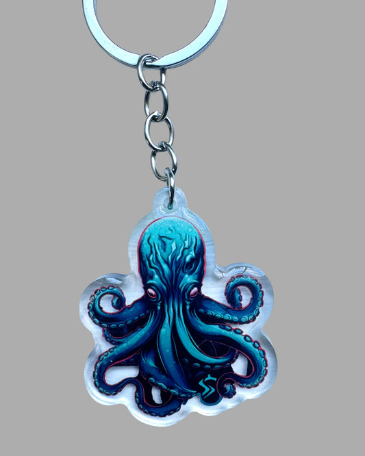 Kraken Sealife wildlife acrylic keychain