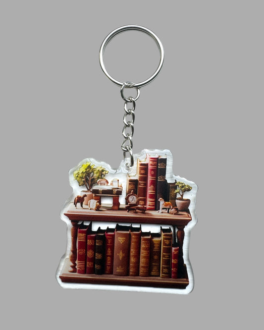 Book lovers other acrylic keychain