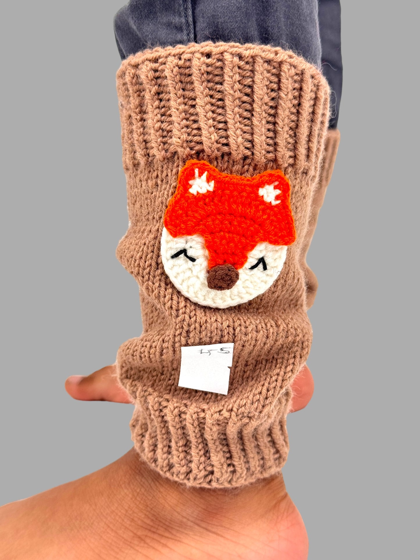 Cute Fox Crochet Leg Warmers . Ideal Gift for Girls . Granddaughter, Daughter, Niece . Perfect for Stocking Stuffers, Baby Showers, Back-to-School