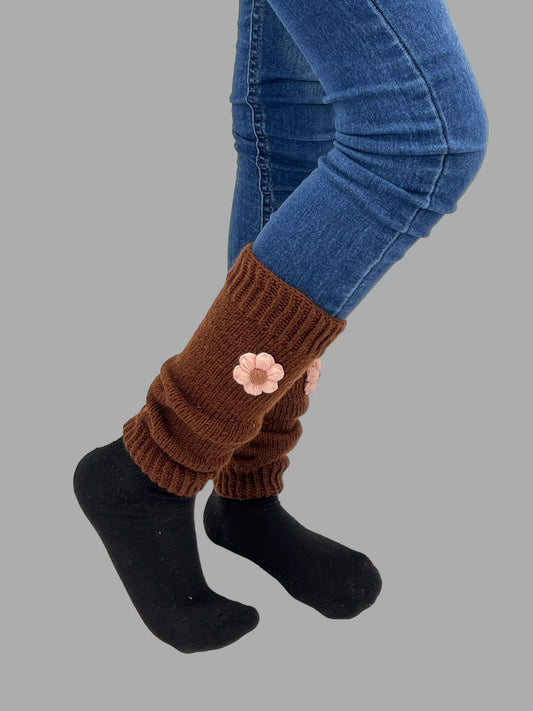 Cute Crochet Daisy Flower Leg Warmers - Birthday Gift for Girls: Granddaughter, Daughter, Niece. Perfect for Stocking Stuffers, Baby Showers