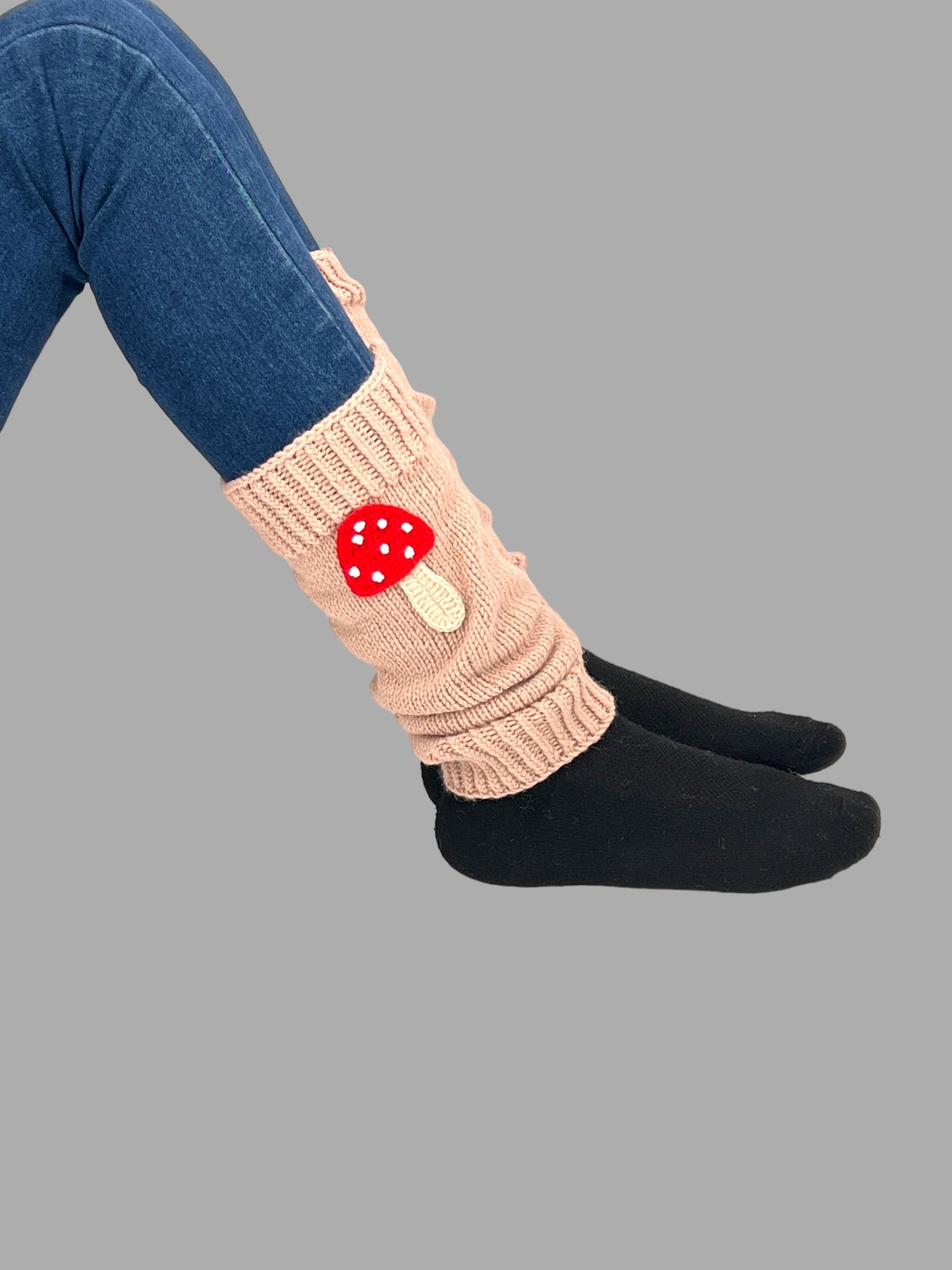 Crochet Mushroom Hand Leg Warmers - Birthday Gift for Girls: Granddaughter, Daughter, Niece. Perfect for Stocking Stuffers, Back to school