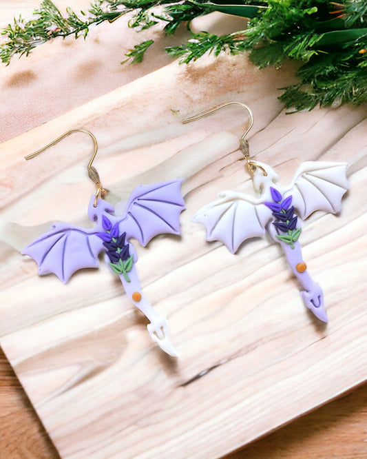 Dragonfly polymer clay earrings cute minimalist nature girls earrings, birthday gift for best friend, Christmas gift or stocking stuffer for her