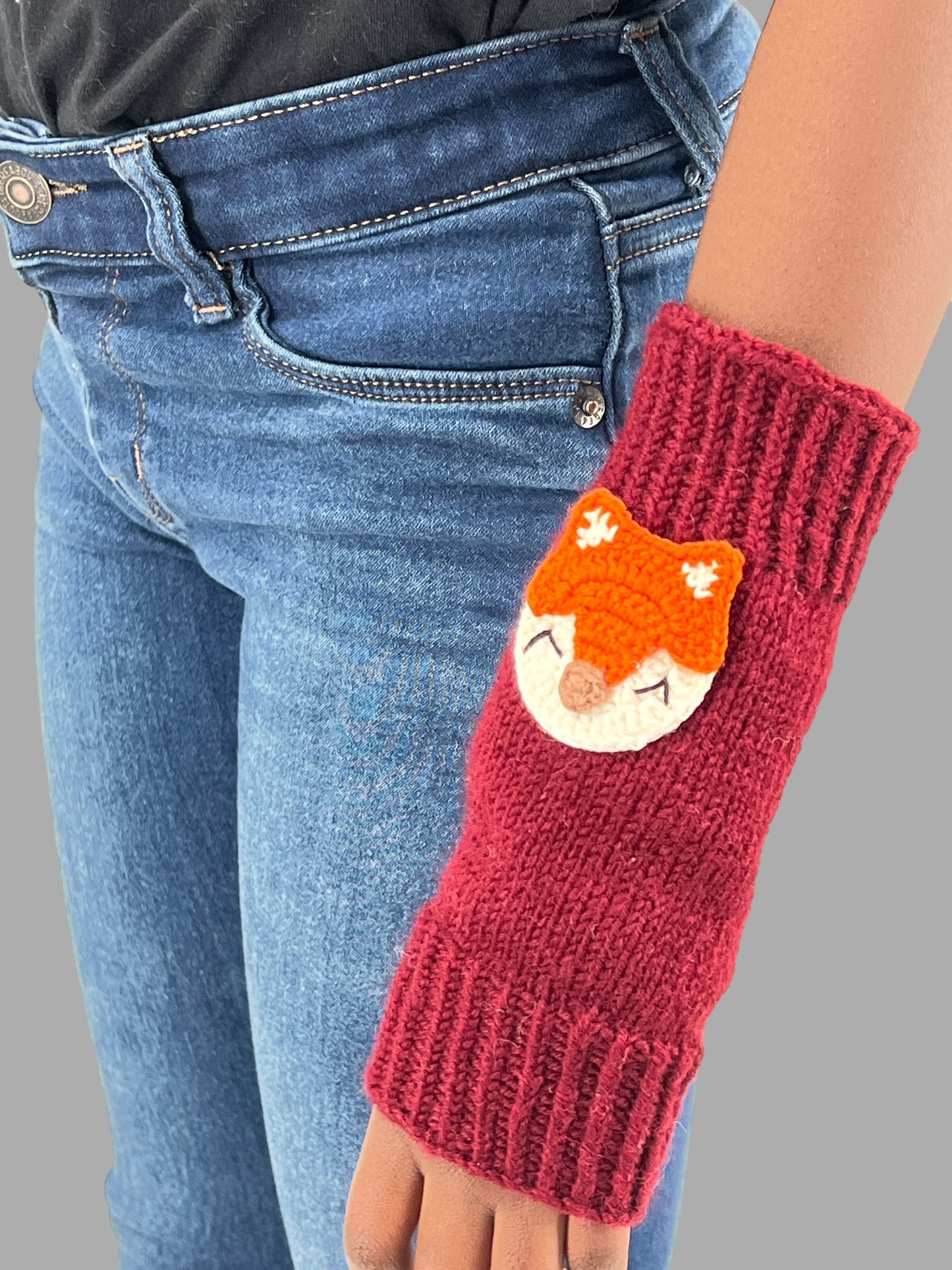 Cute Fox Crochet Leg Warmers . Ideal Gift for Girls . Granddaughter, Daughter, Niece . Perfect for Stocking Stuffers, Baby Showers, Back-to-School