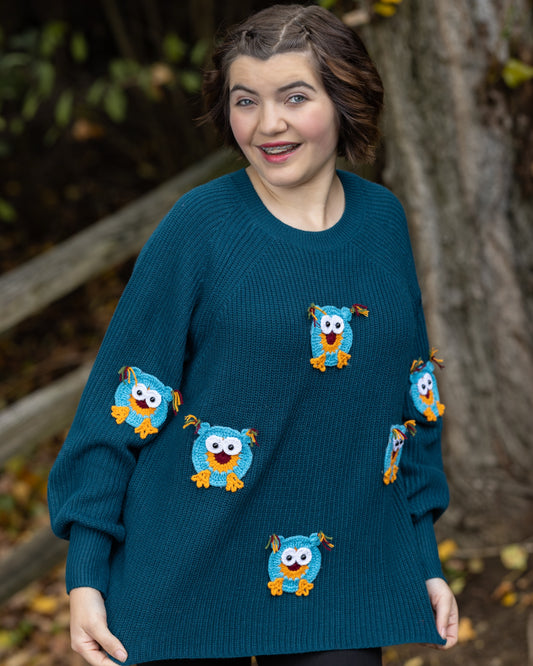 Large Owl Women’s Sweater