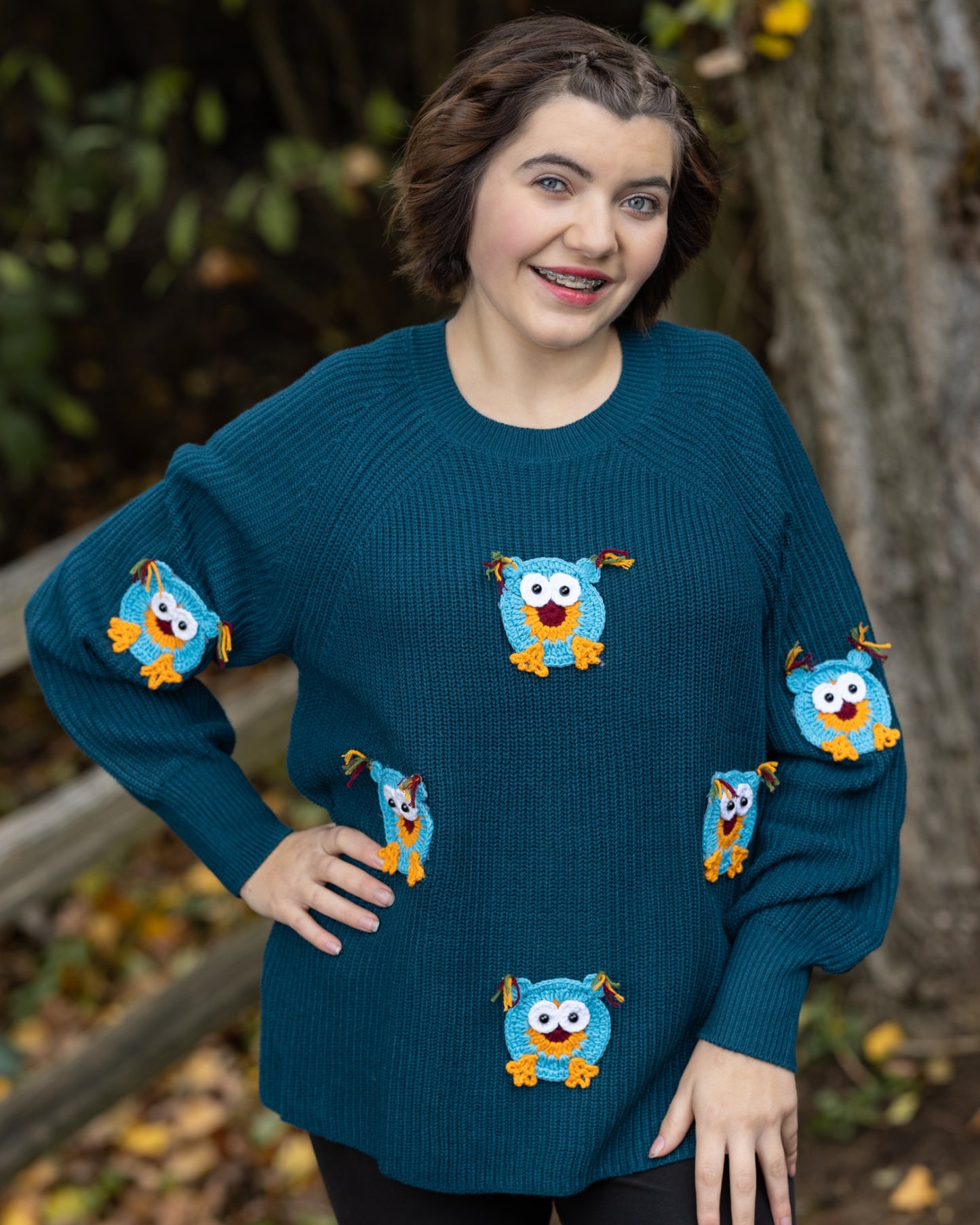 Large Owl Women’s Sweater