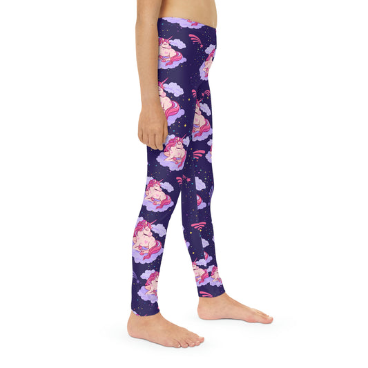 Unicorn animal kingdom, Safari Youth Leggings, One of a Kind Gift - Unique Workout Activewear tights for kids, Daughter, Niece Christmas Gift
