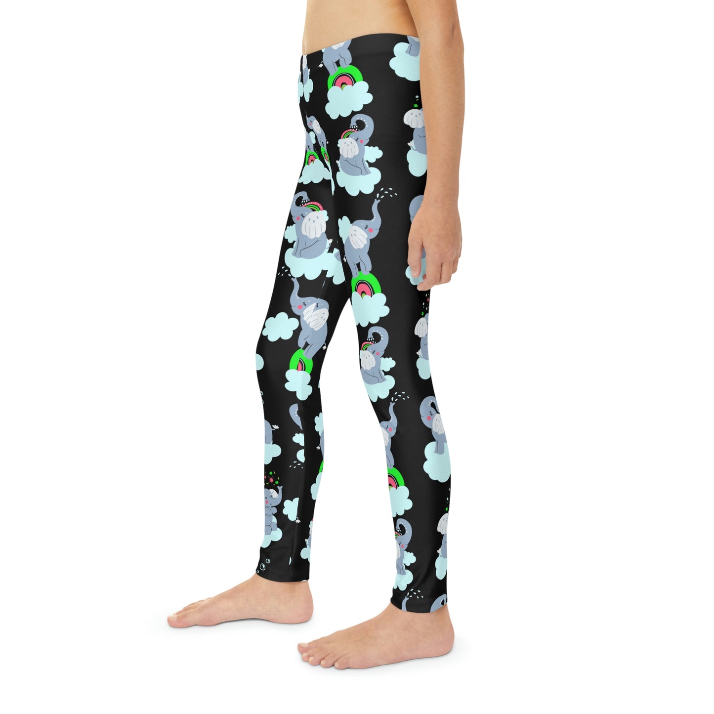 Elephant animal kingdom, Safari Youth Leggings, One of a Kind Gift - Unique Workout Activewear tights for kids, Daughter, Niece Christmas Gift