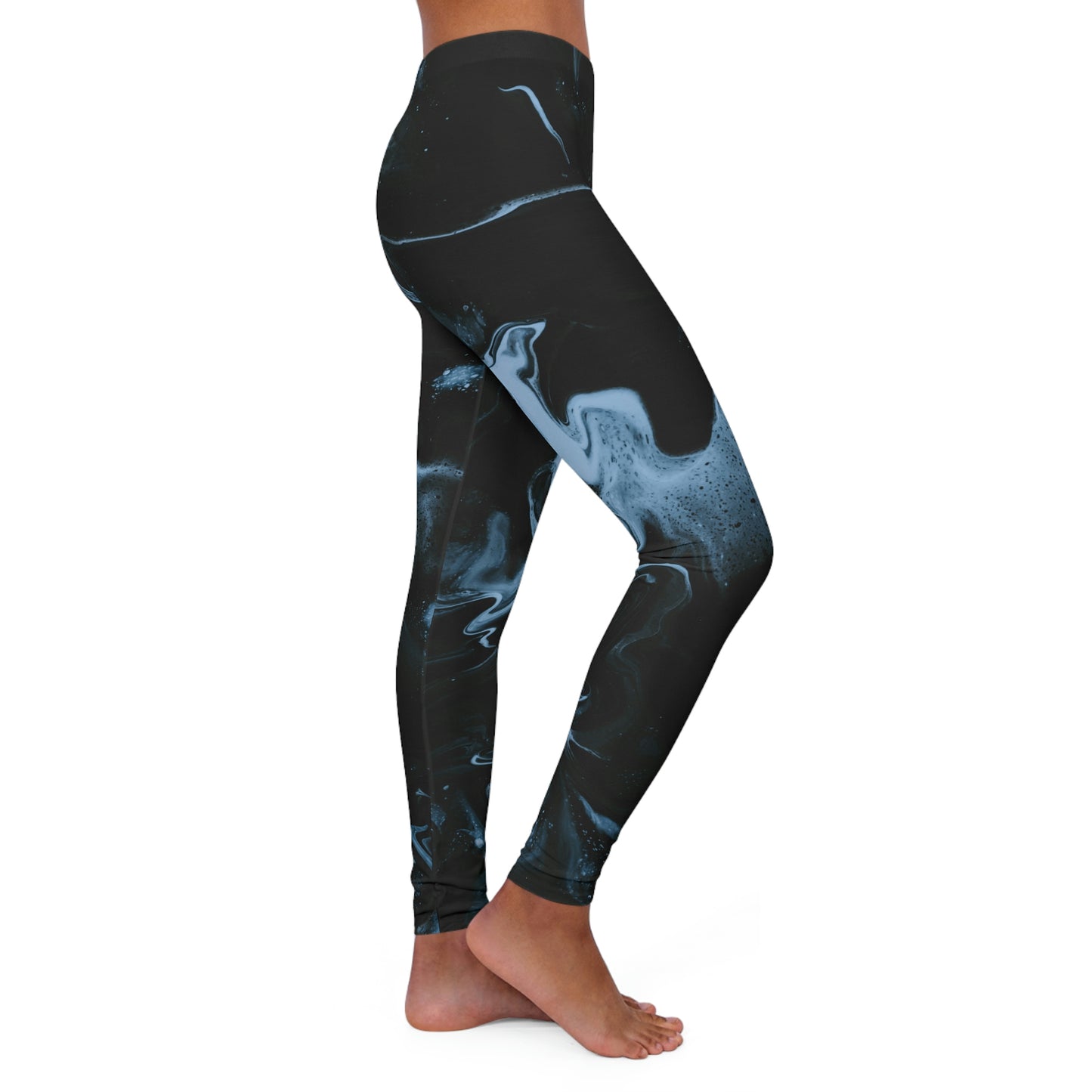 Black Marble Women's Spandex Leggings,  ocean look leggings, Acrobatics pants , Yoga spandex