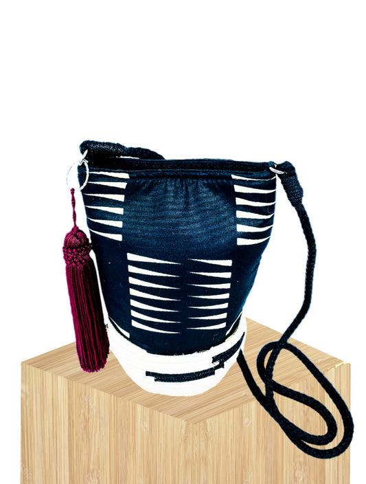 Mini Handwoven Basket Bucket Bag