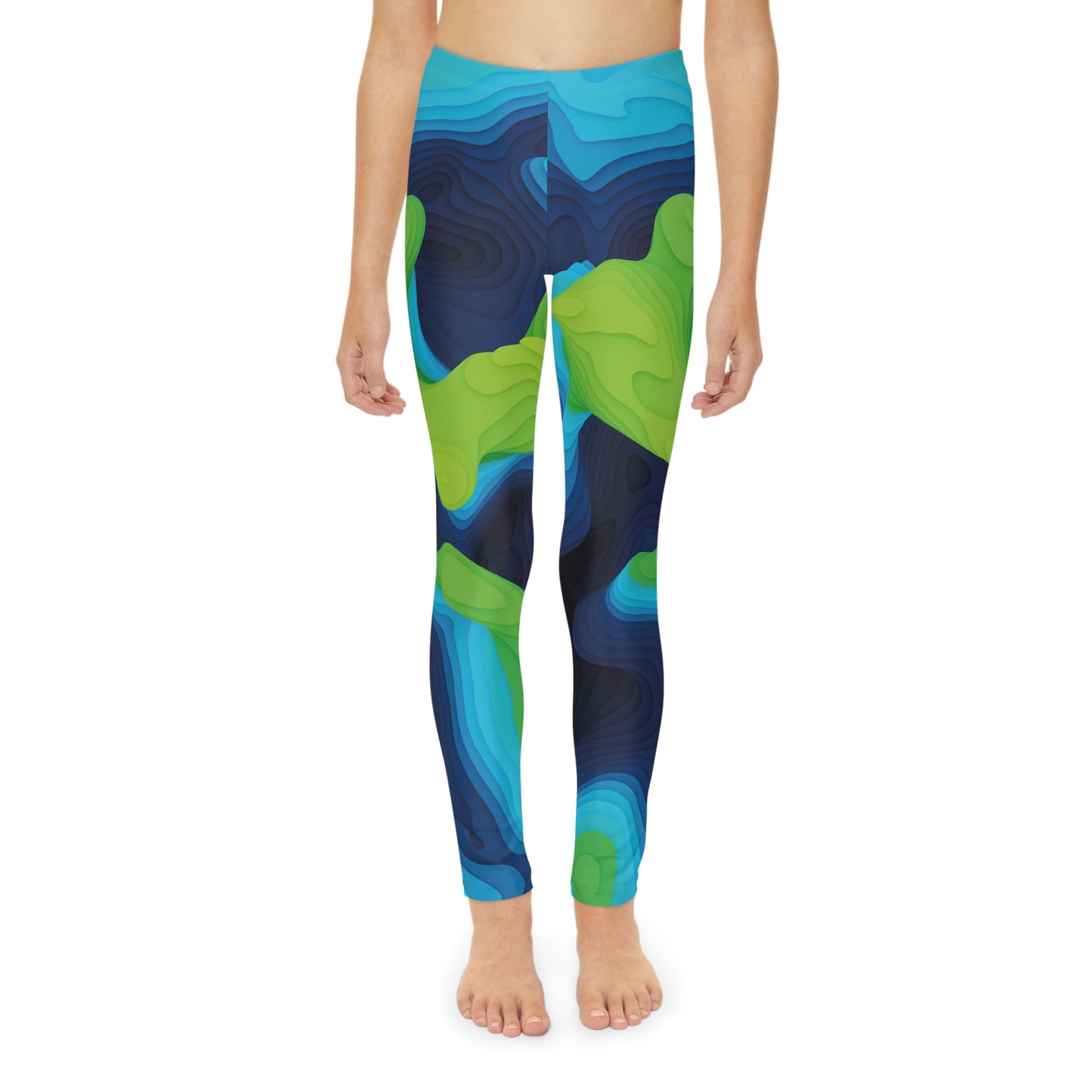 Youth Leggings,  One of a Kind Gift - Unique Workout Activewear tights for a kid Fitness Enthusiast , Daughter, Niece  Christmas Gift