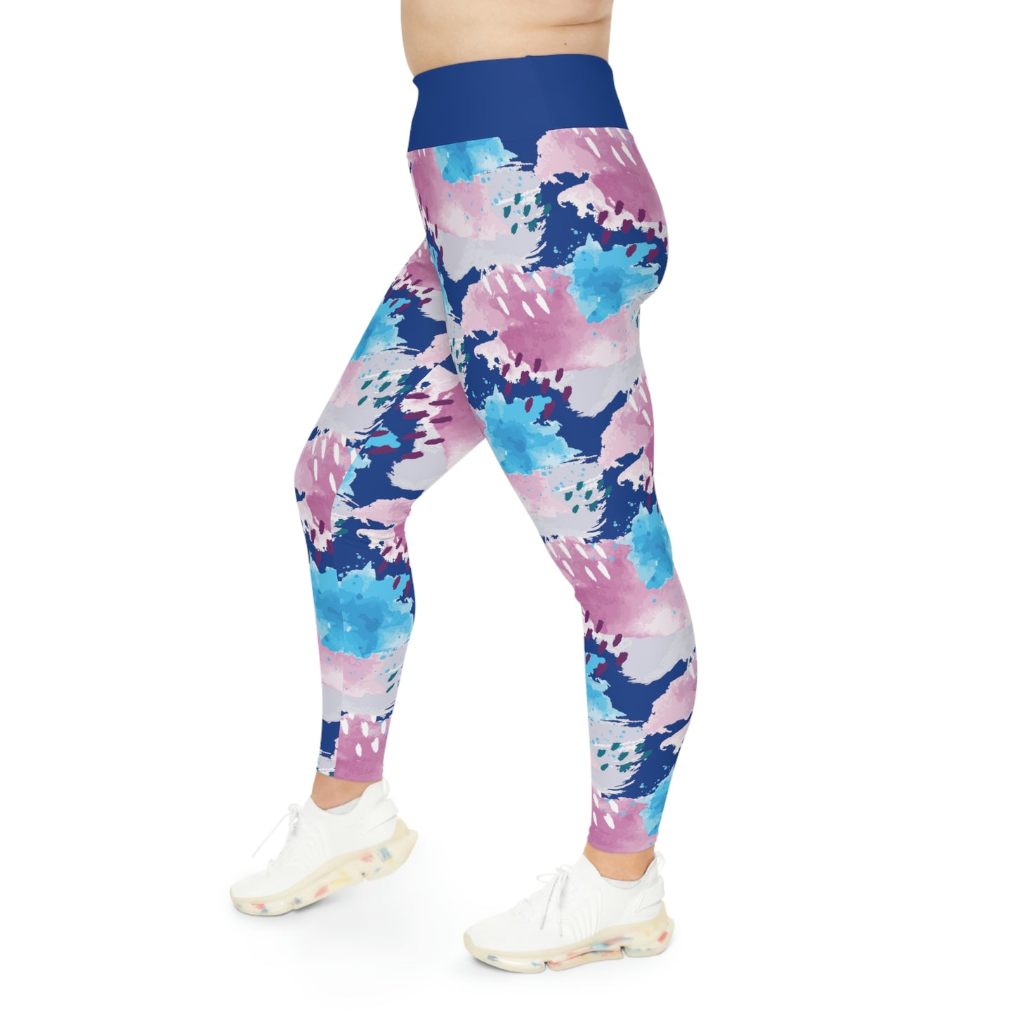 Tye Dye Plus Size Leggings One of a Kind Gift - Unique Workout Activewear tights for Mom fitness, Mothers Day, Girlfriend Christmas Gift