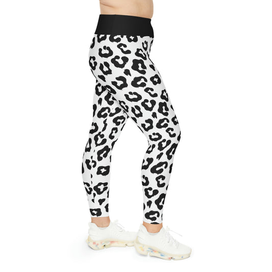 Pawsome Dog Mom Plus Size Leggings One of a Kind Gift - Unique Workout Activewear tights for Wife, Girlfriend, Mothers Day Gift