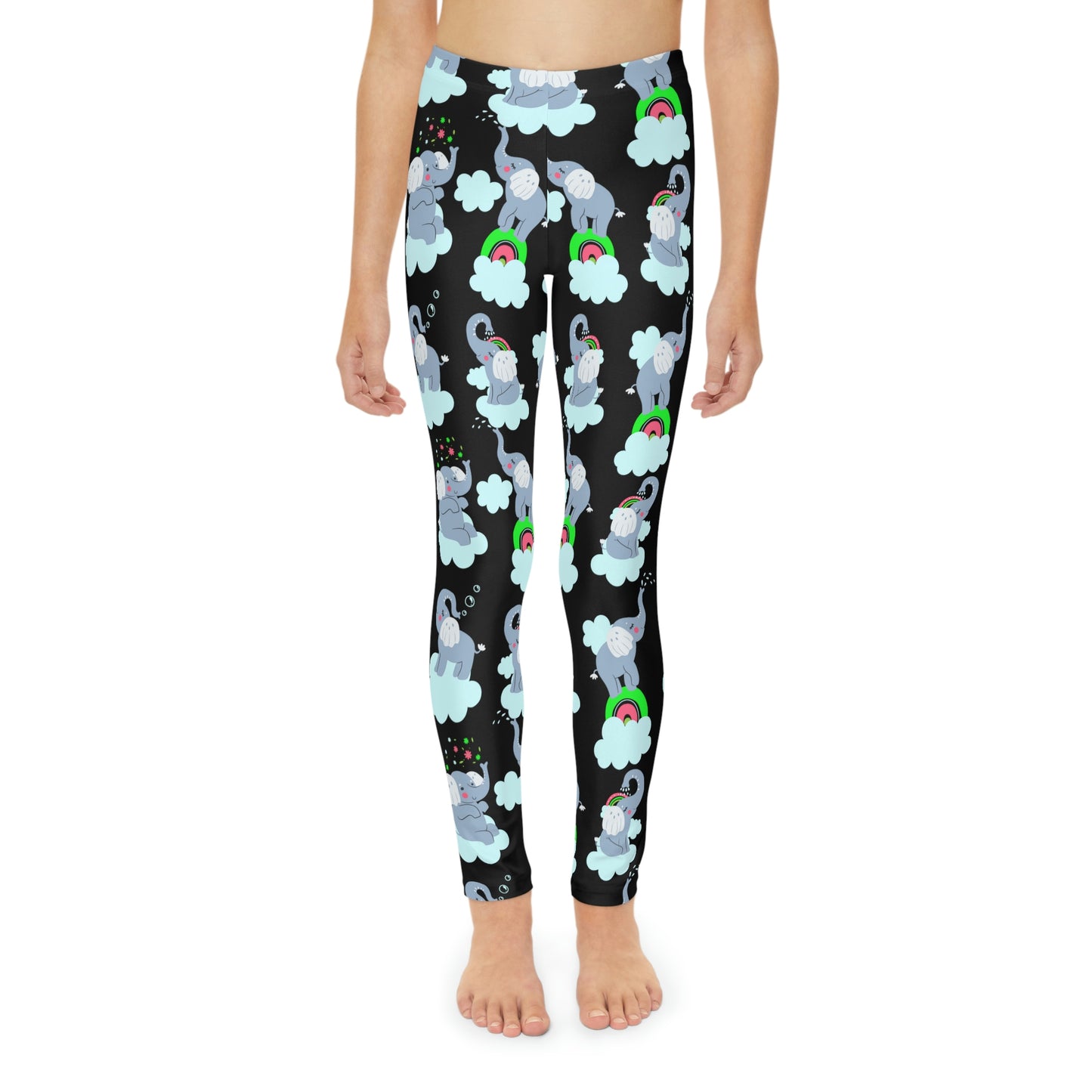 Elephant animal kingdom, Safari Youth Leggings, One of a Kind Gift - Unique Workout Activewear tights for kids, Daughter, Niece Christmas Gift
