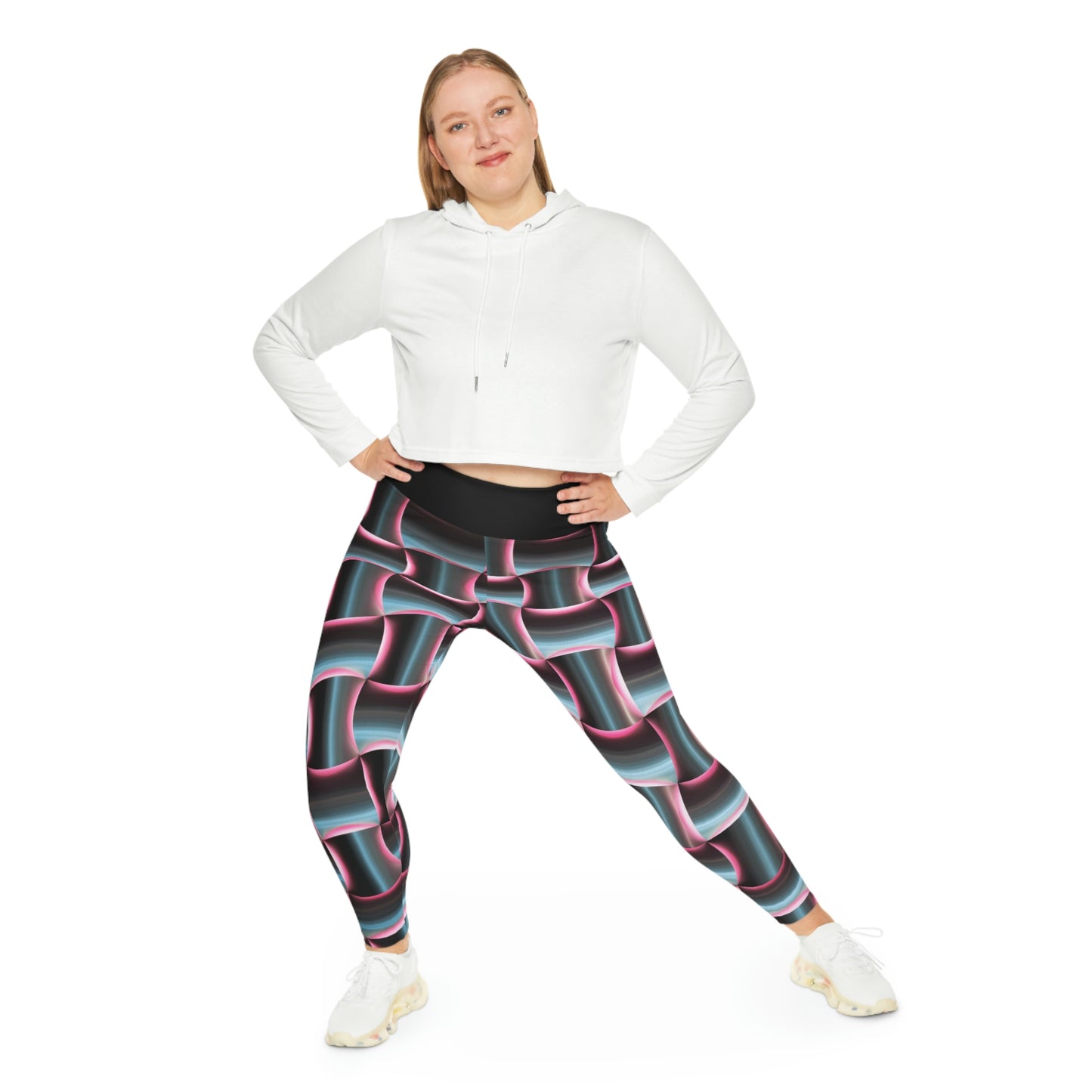 Robot Plus Size Leggings Plus Size Leggings One of a Kind Gift - Unique Workout Activewear tights for Mom fitness, Mothers Day, Girlfriend Christmas Gift