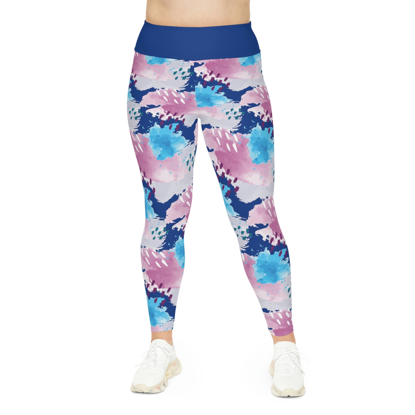 Tye Dye Plus Size Leggings One of a Kind Gift - Unique Workout Activewear tights for Mom fitness, Mothers Day, Girlfriend Christmas Gift