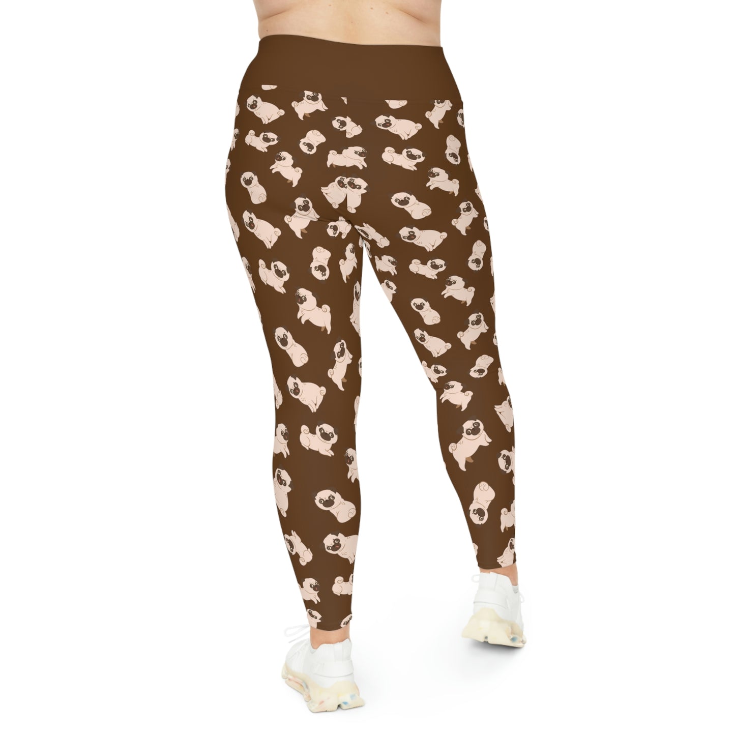 Dog Mom Plus Size Leggings One of a Kind Gift - Unique Workout Activewear tights for Mom fitness, Mothers Day, Girlfriend Christmas Gift