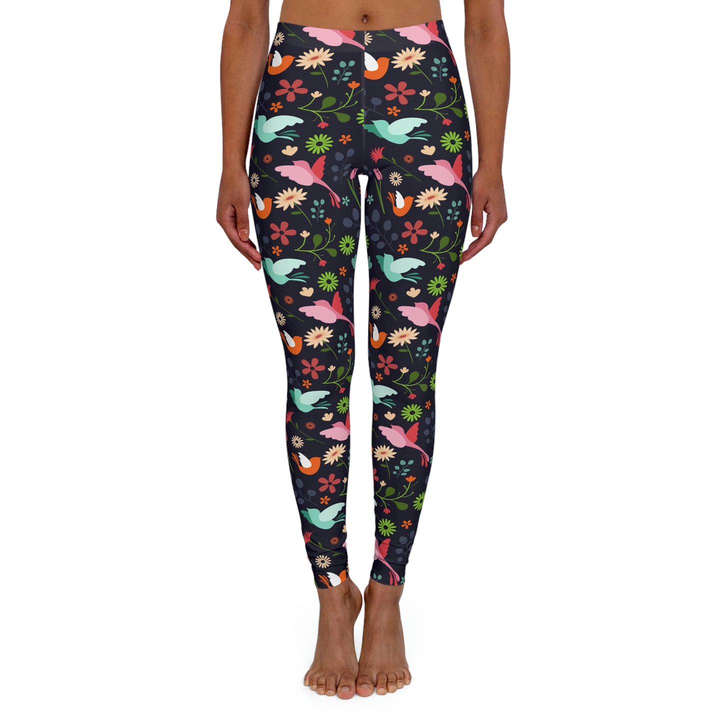 Hummingbird Safari Animal Kingdom  Women Leggings . One of a Kind Workout Activewear tights for Mothers Day, Girlfriend, Gift for Her