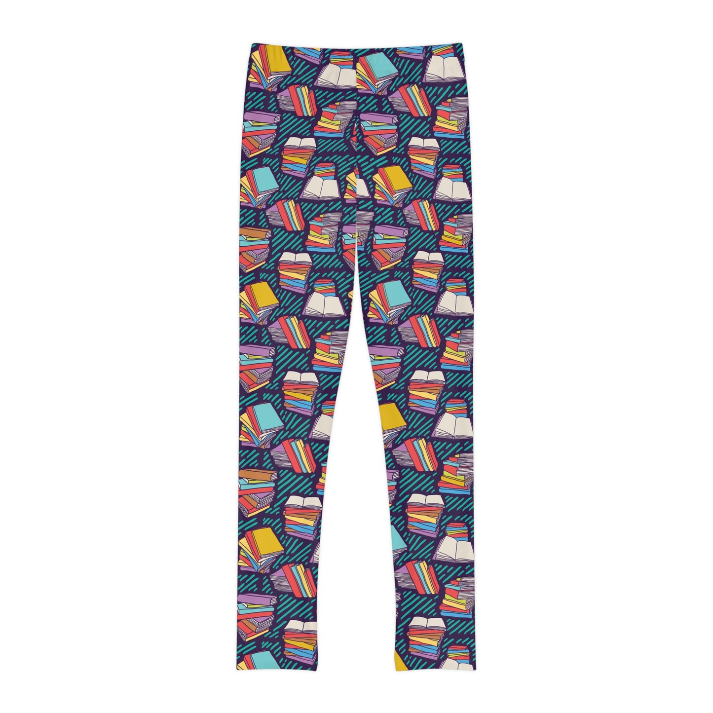 Book Lovers Youth Leggings,  One of a Kind Gift - Unique Workout Activewear tights for  kids Fitness , Daughter, Niece  Christmas Gift