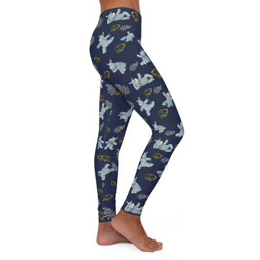 Elephant Safari Animal Kingdom  Women Leggings . One of a Kind Workout Activewear tights for Mothers Day, Girlfriend, Gift for Her