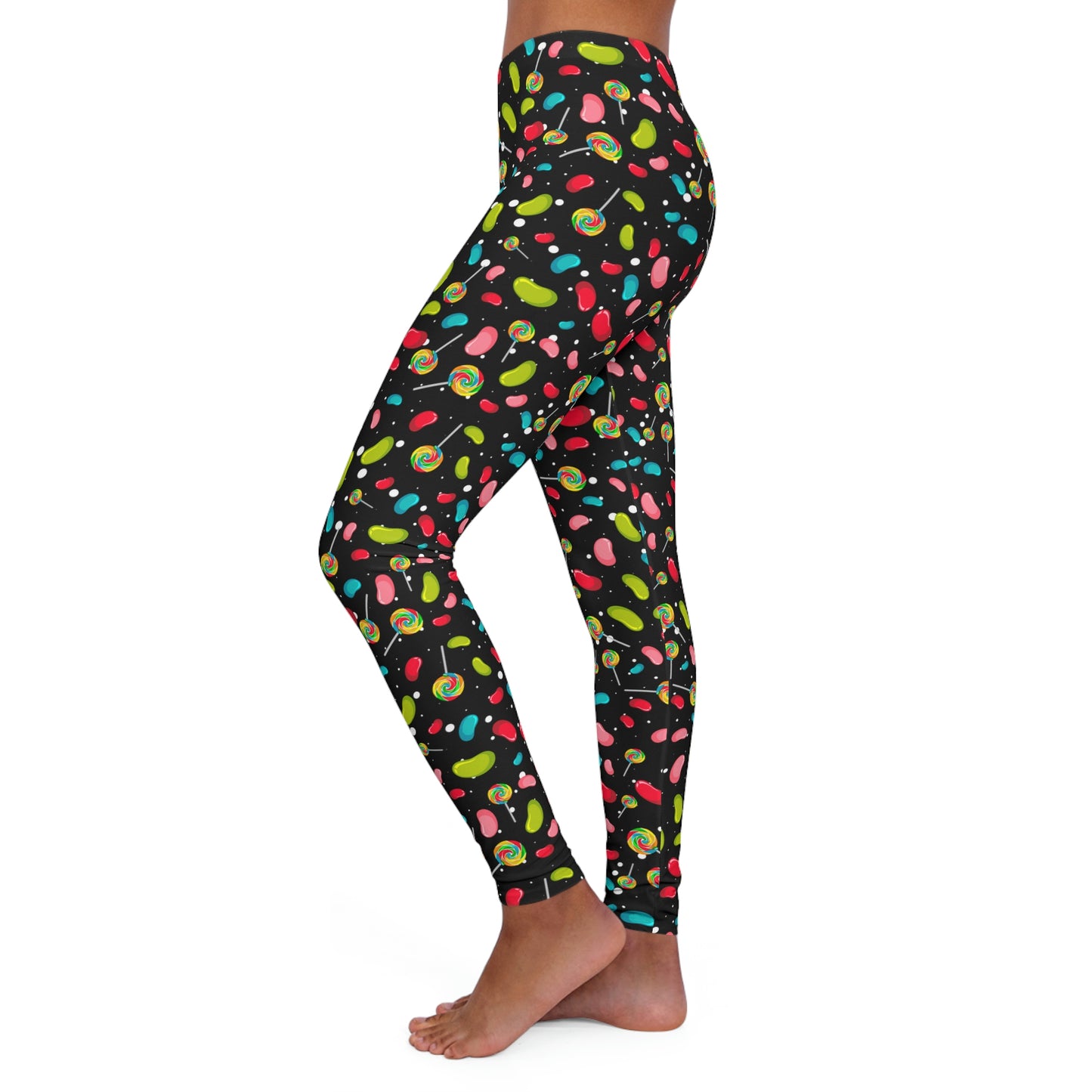 Women's Candy Summer Leggings . One of a Kind Workout Activewear tights for Mothers Day, Girlfriend, Gift for Her