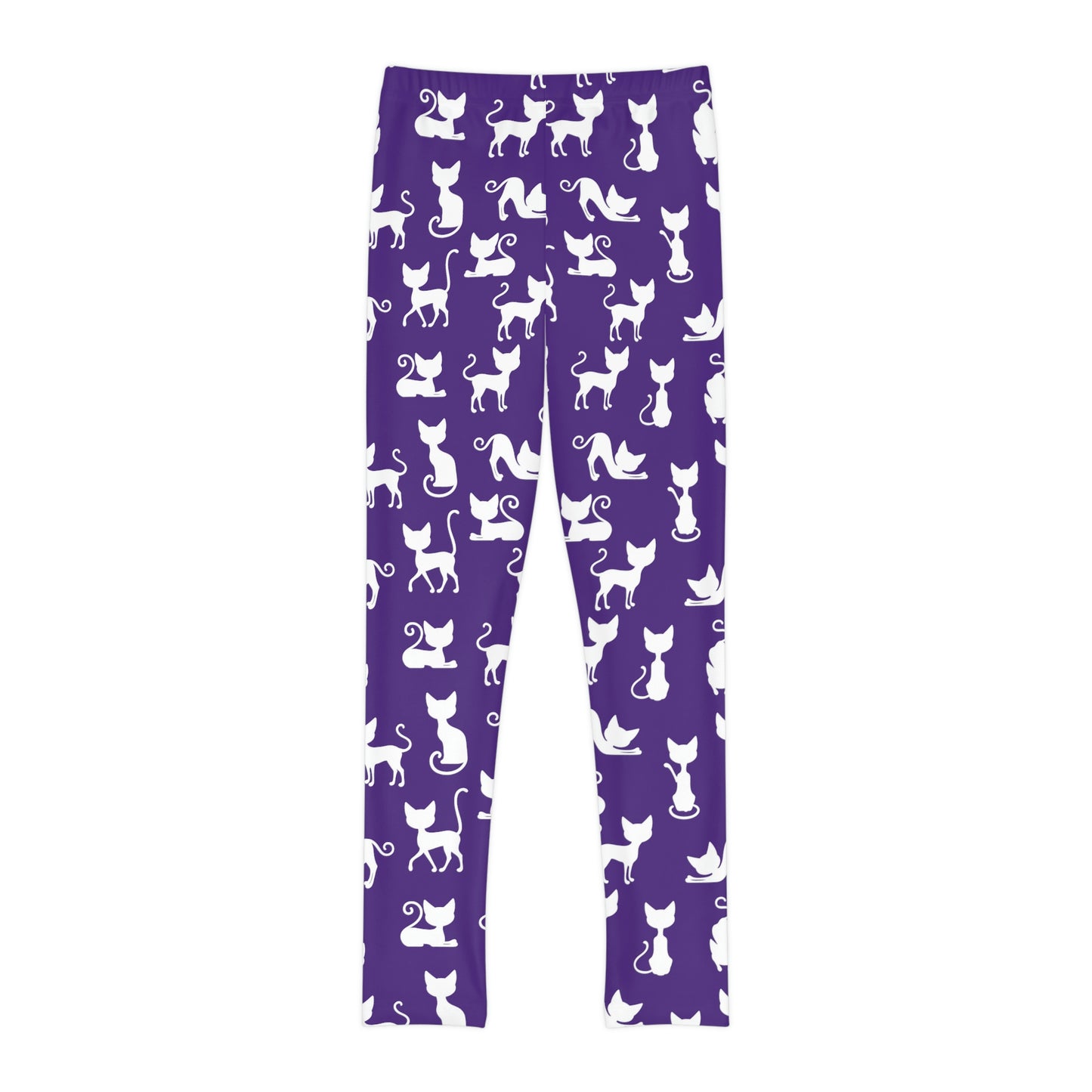 Purple Cat Youth Full-Length Leggings