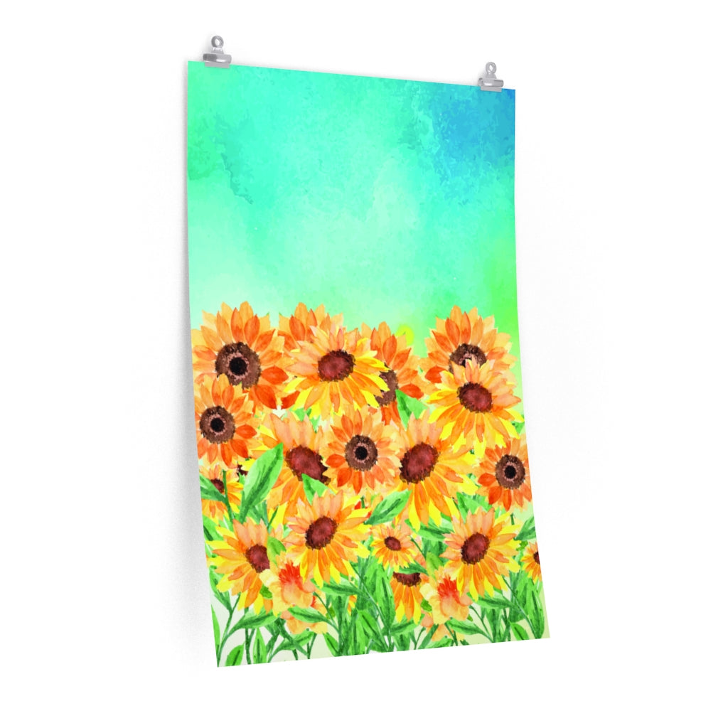 Sunflowers family Premium Matte vertical posters
