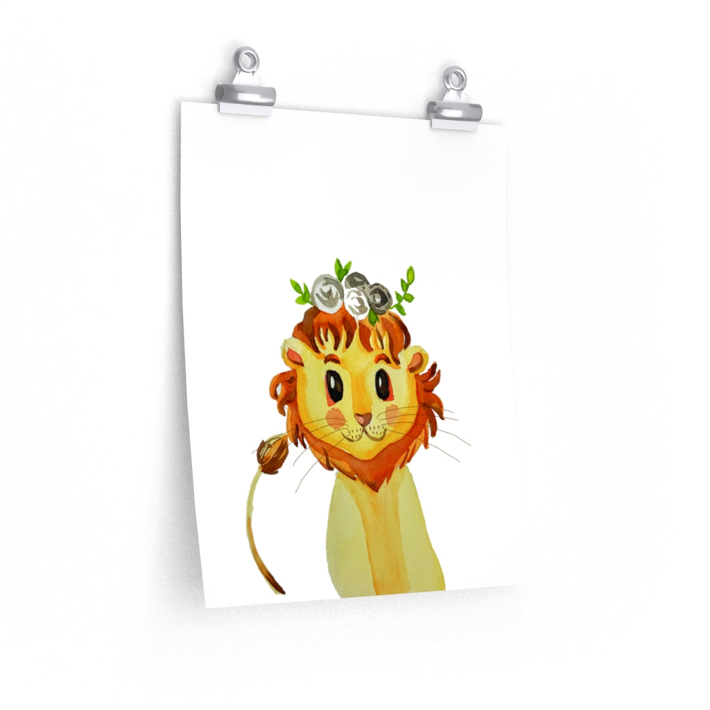 Baby room Lion Premium Matte vertical posters print