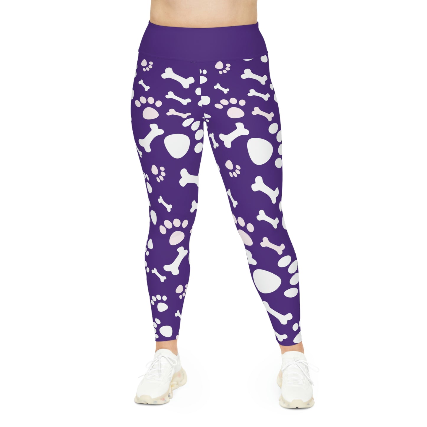 Dog Mom Plus Size Leggings One of a Kind Gift - Unique Workout Activewear tights for Mom fitness, Mothers Day, Girlfriend Christmas Gift