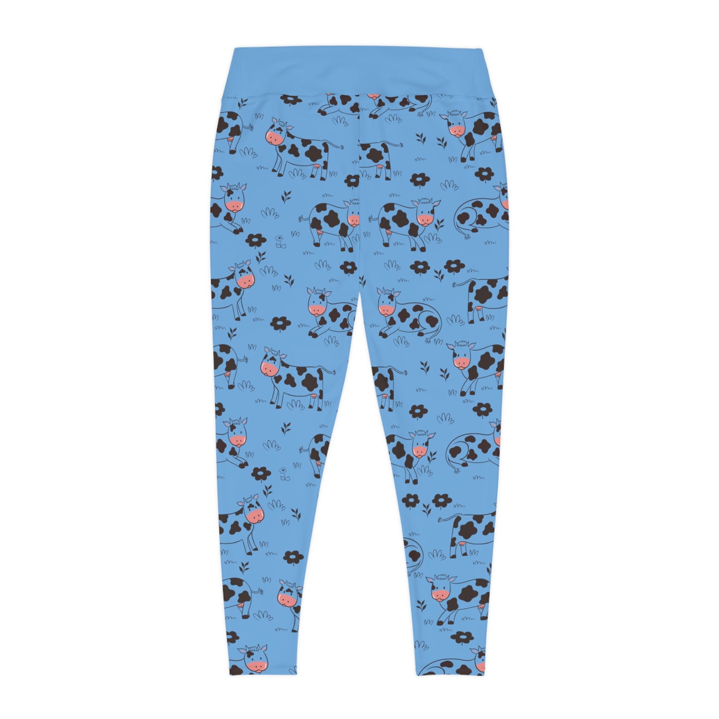 Cow Farm animal Plus Size Leggings One of a Kind Unique Workout Activewear tights for Mom fitness, Mothers Day, Girlfriend Christmas Gift