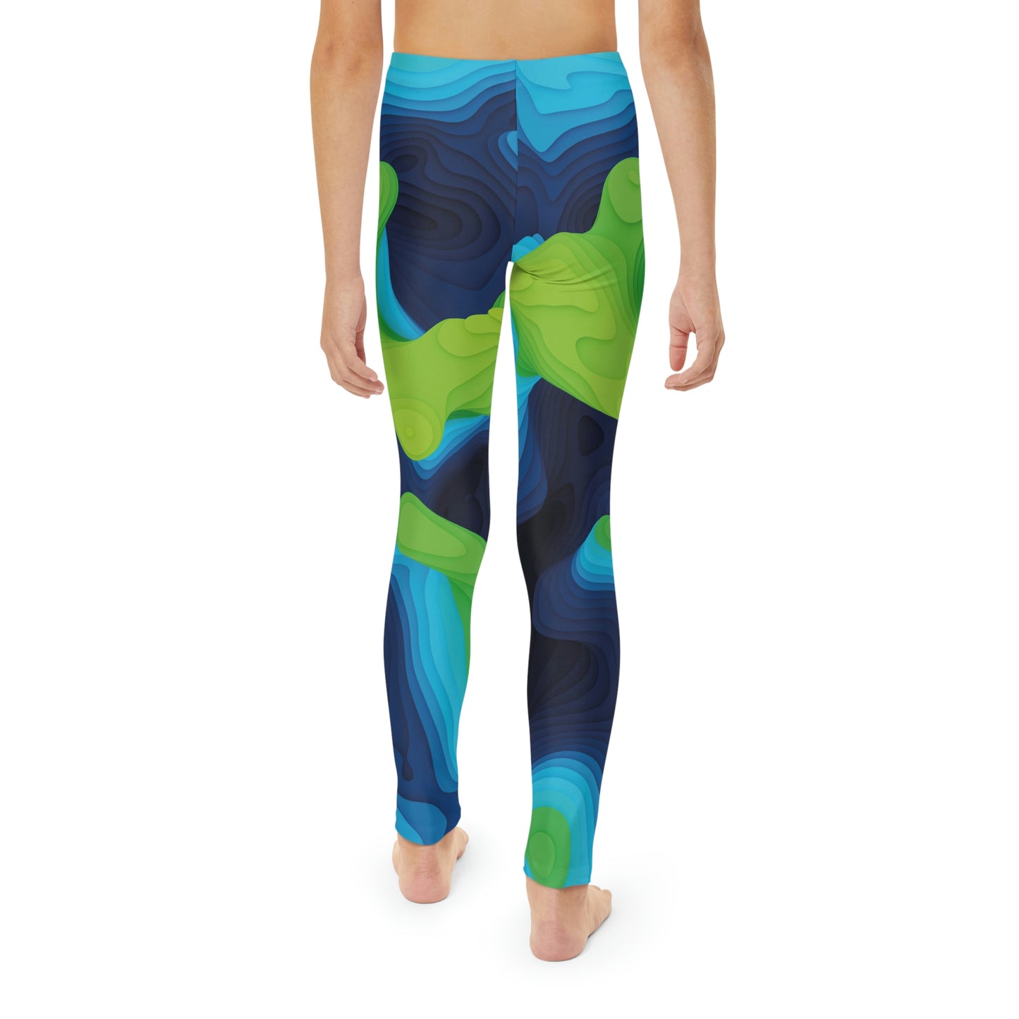 Youth Leggings,  One of a Kind Gift - Unique Workout Activewear tights for a kid Fitness Enthusiast , Daughter, Niece  Christmas Gift