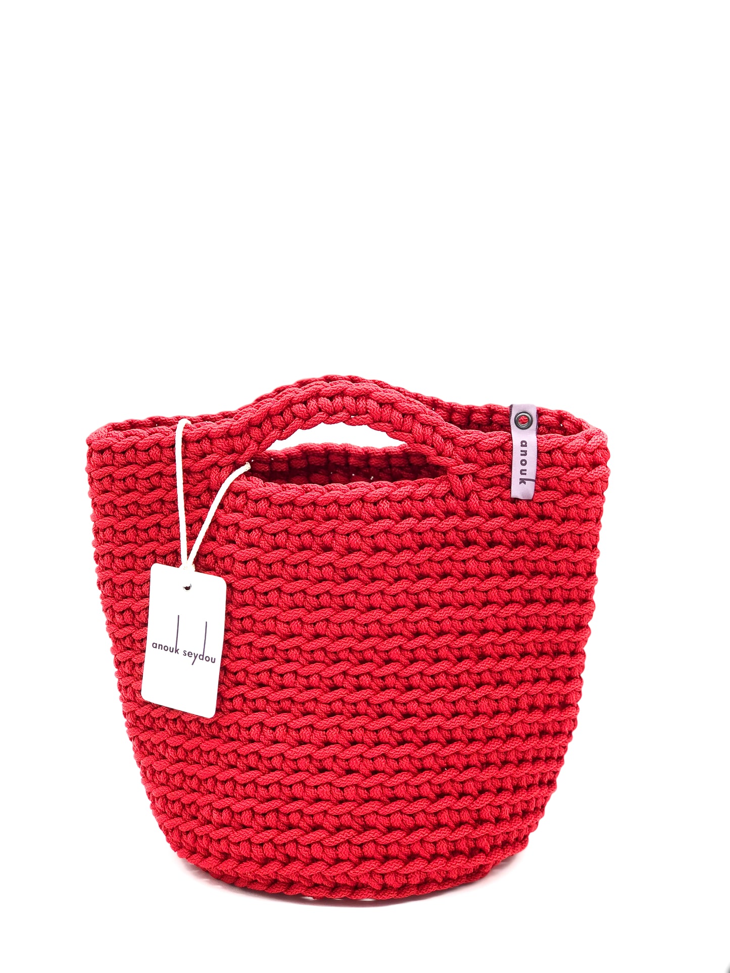 Scandinavian Style Short Handles Handmade Tote Bag