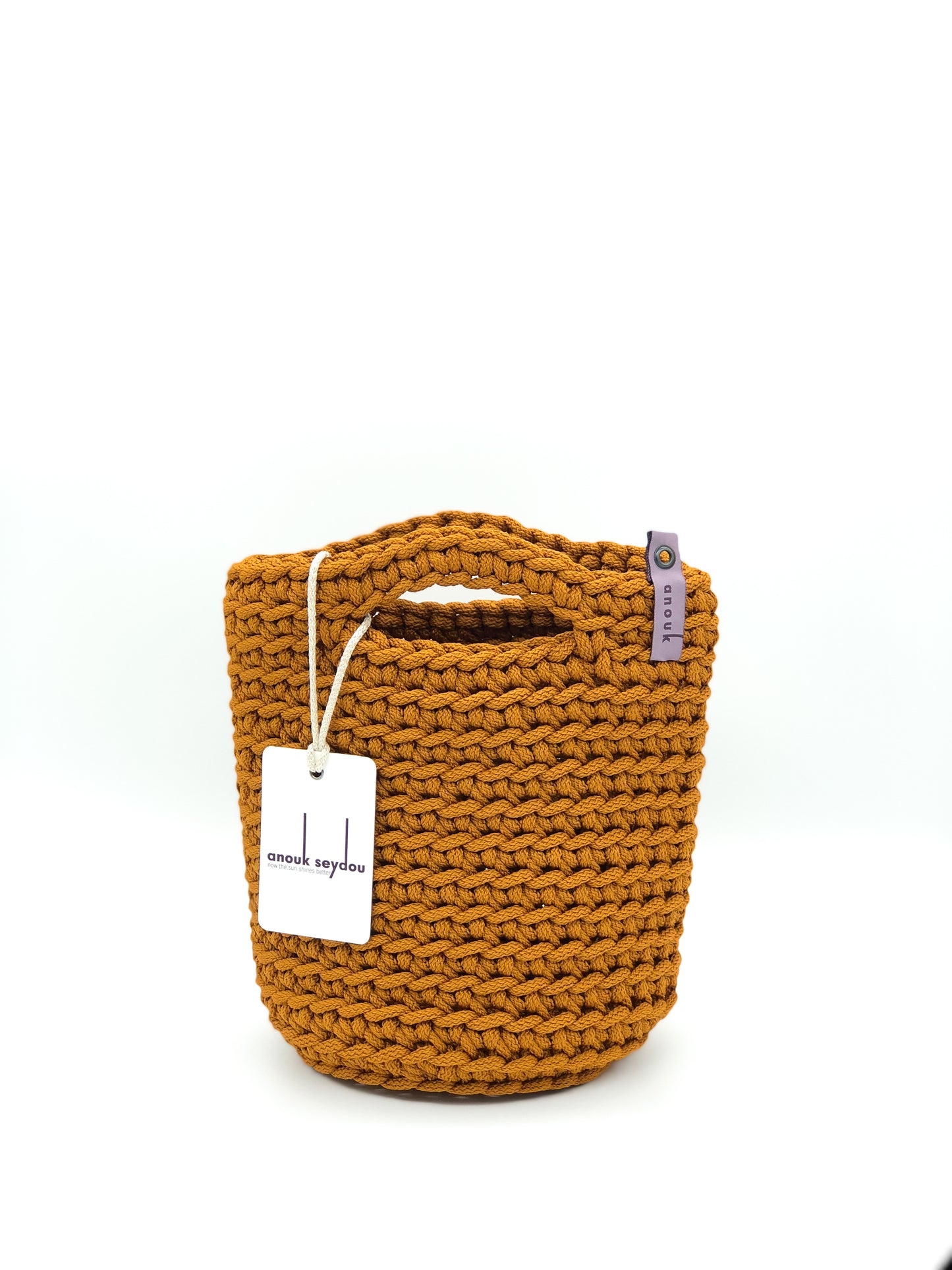 Tote Bag Scandinavian Style  Fox Crochet Tote Bag Handmade Size MINI