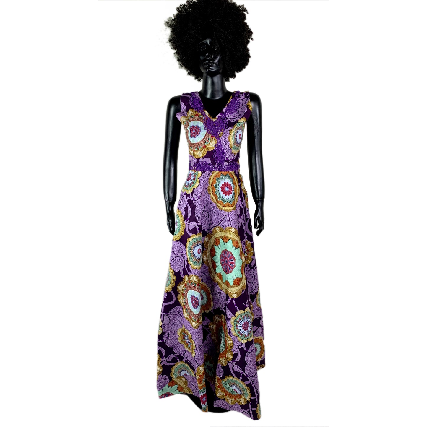 Fafy African Wax Maxi Dress