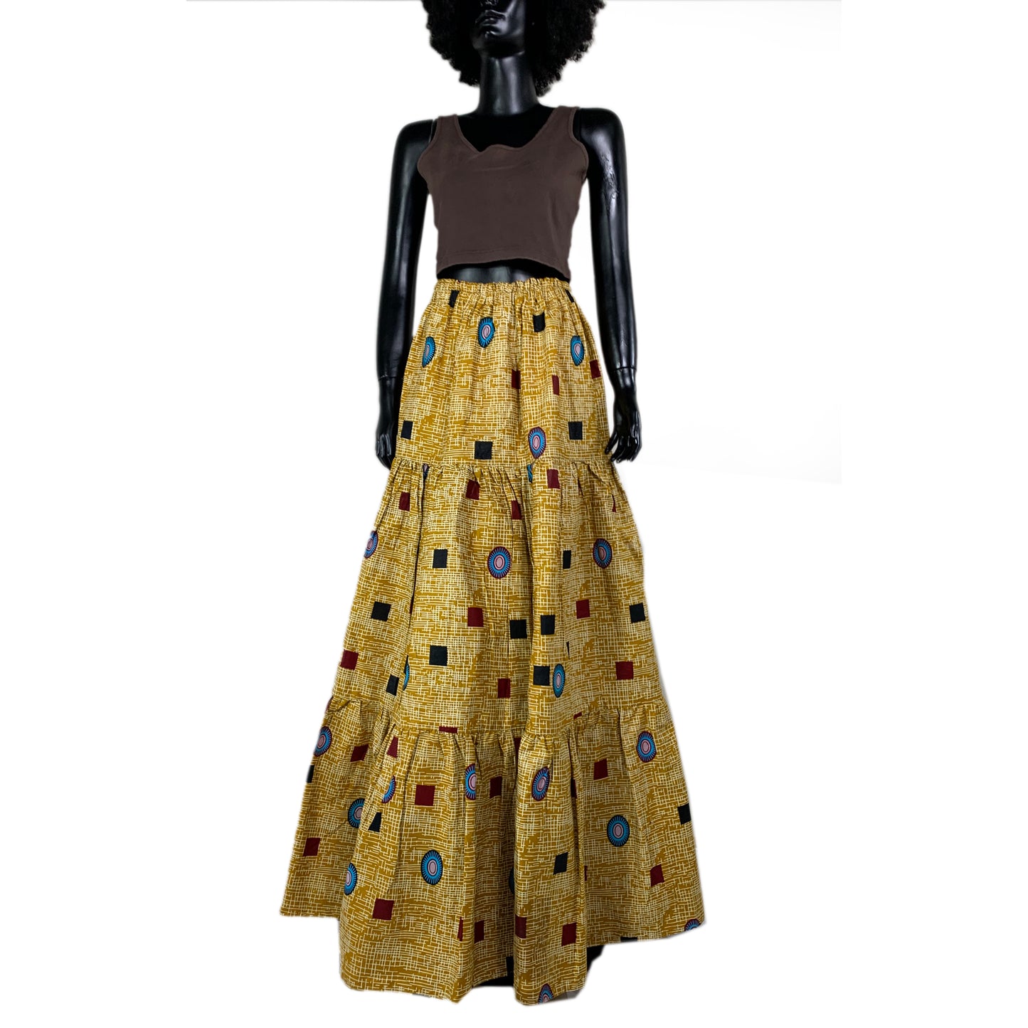 I will take you to my mother African wax skirt