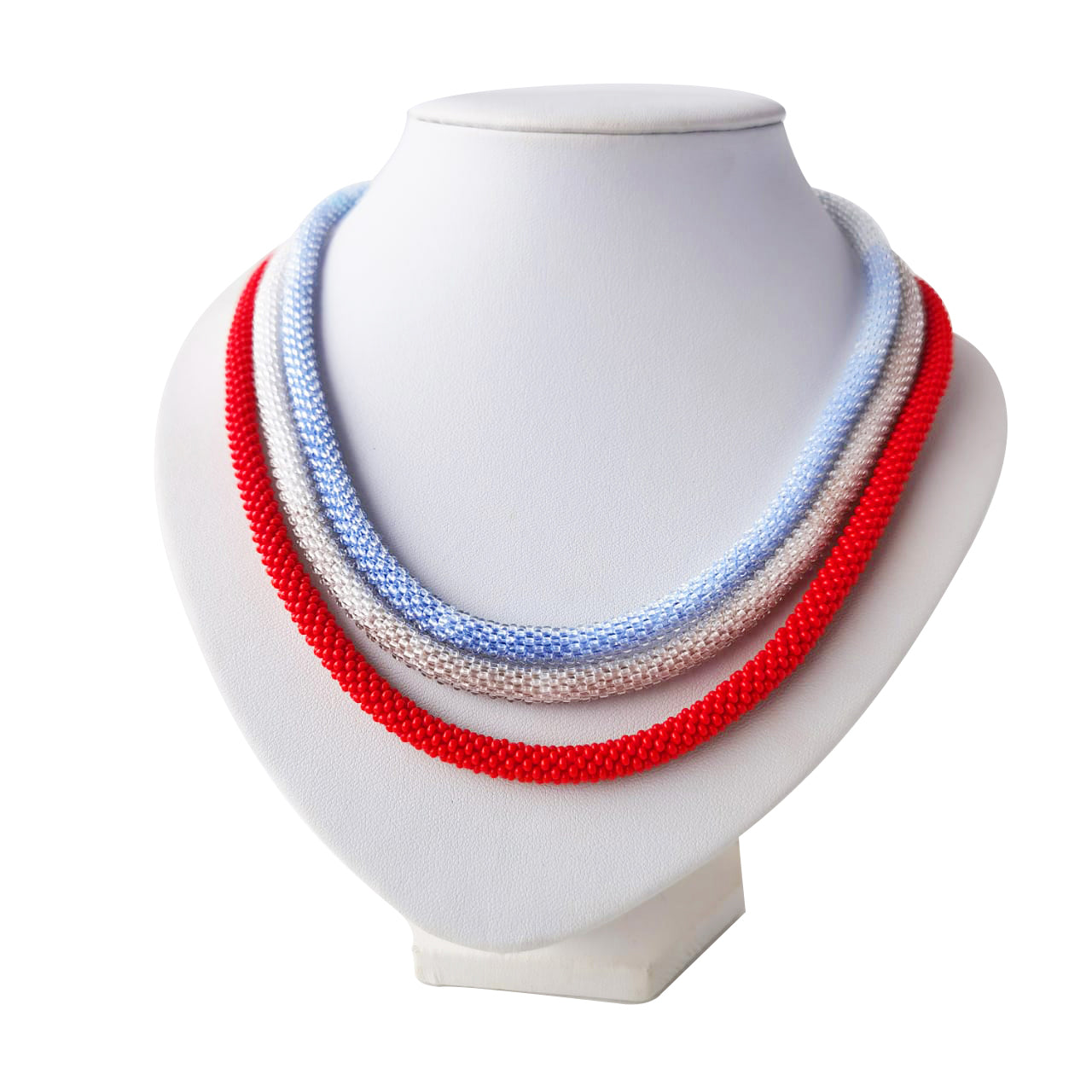Layla Bead Crochet necklace, Boho Chocker necklace Bead Crochet Necklace, Artisan Jewelry