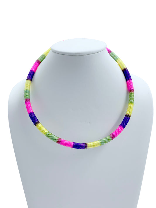 Minimalist Handmade Colorful Statement Necklace