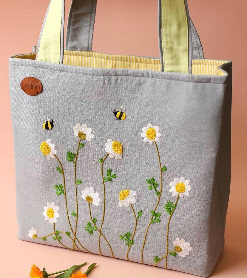 Embroidered  Tote