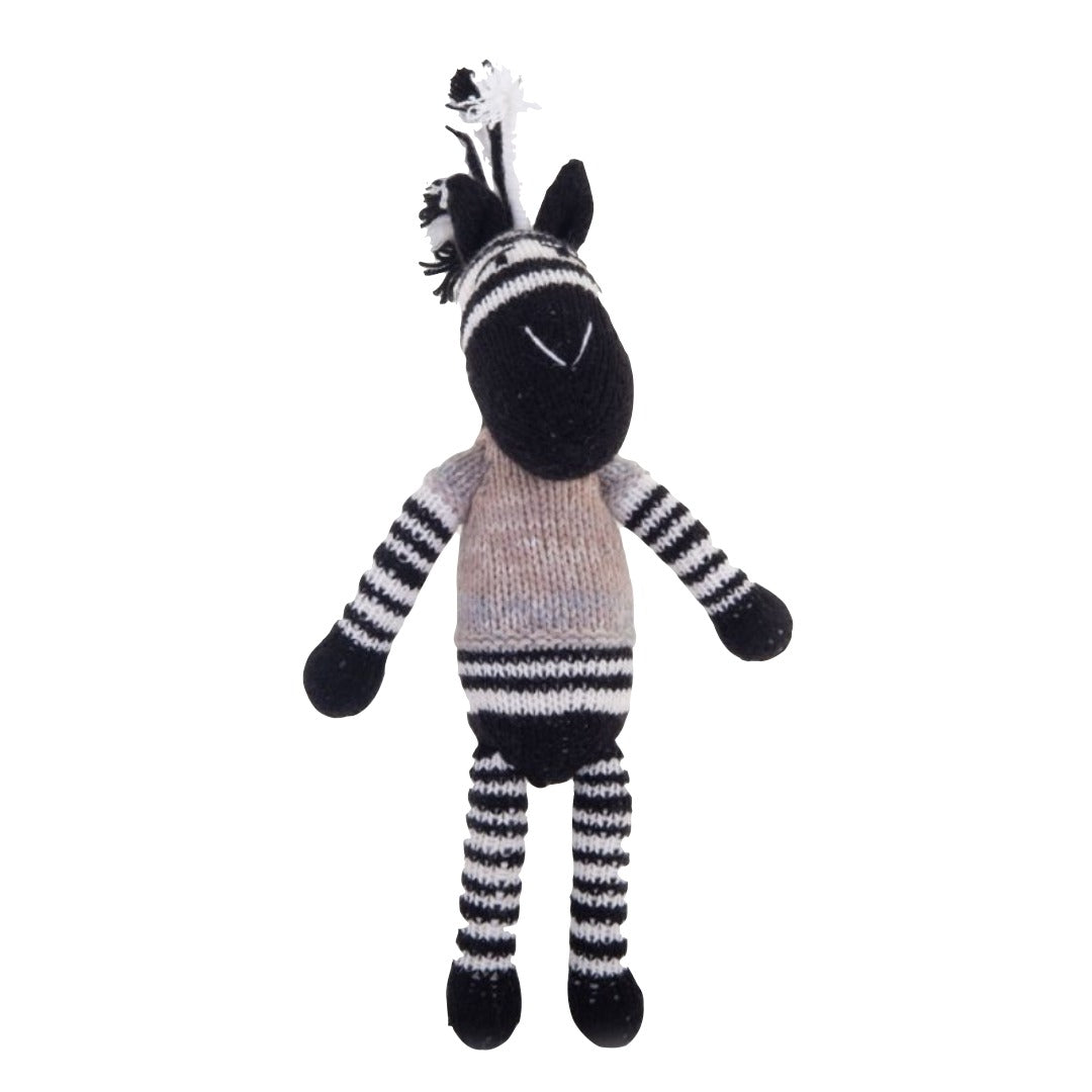 Baby Zebra Handmade Crochet stuffed Doll for Montessori Play, Nursery Decor, and Baby Shower Gifts . Granddaughter, niece, nephew & grandson