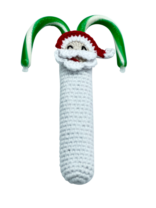 White Christmas reindeer candy cane holder - table place holder - bookmark - Xmas Eve box filler stocking filler idea