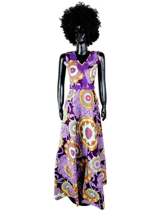 Fafy African Wax Maxi Dress