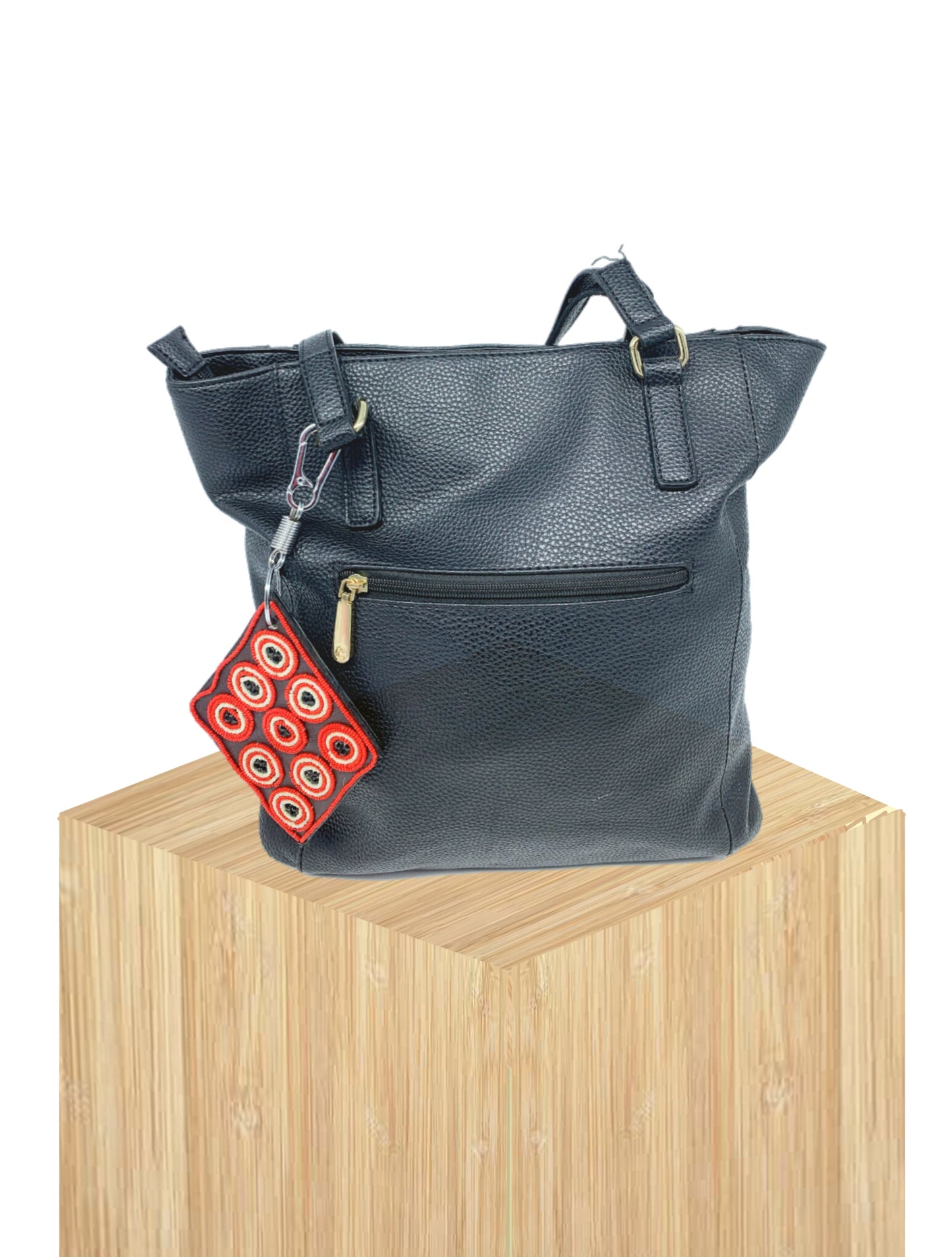 Handbag Charm, handbag Accessories/ Key Chain/ Leather/ Beaded/ Handmade