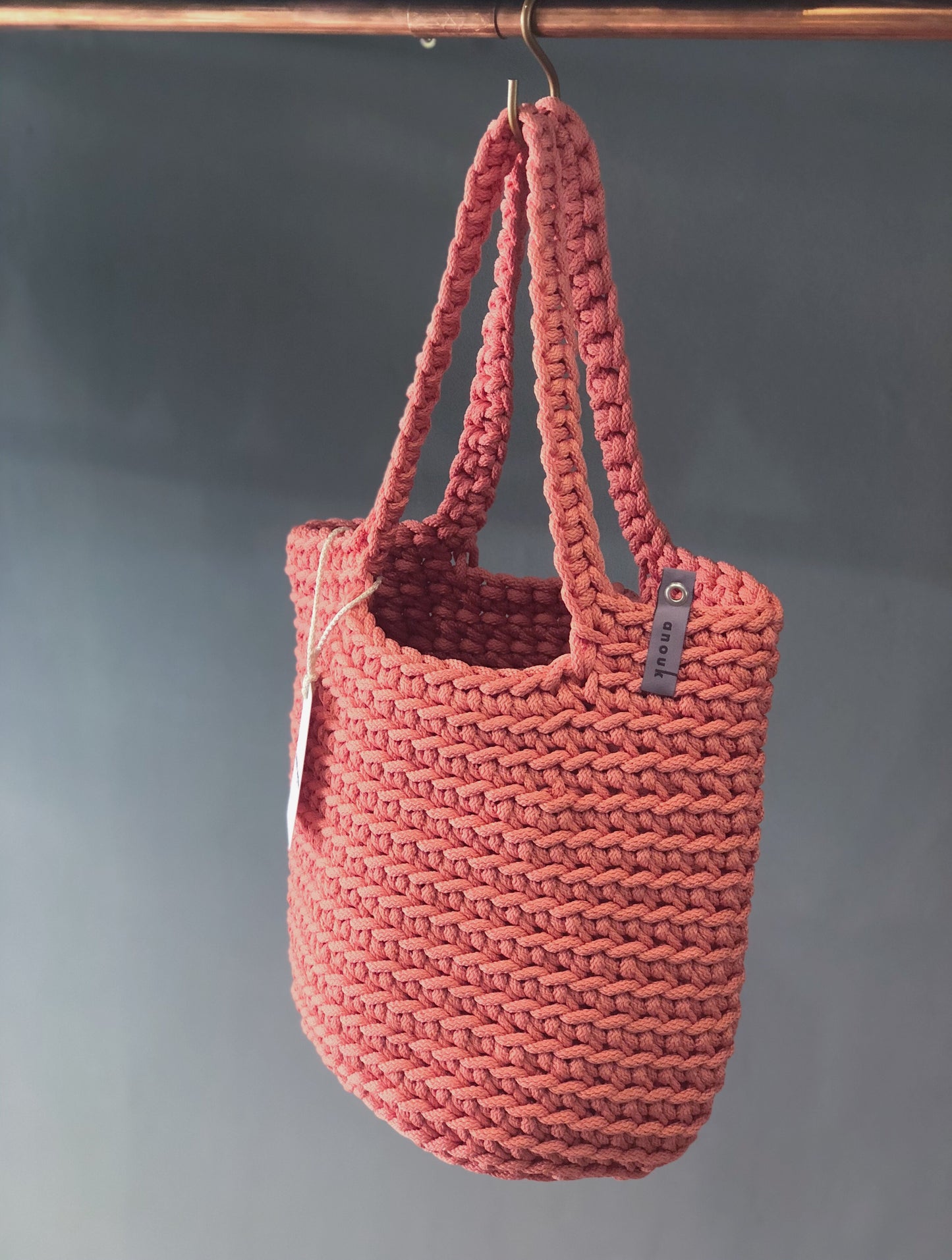 Scandinavian Style Long Handle Tote Bag Handmade