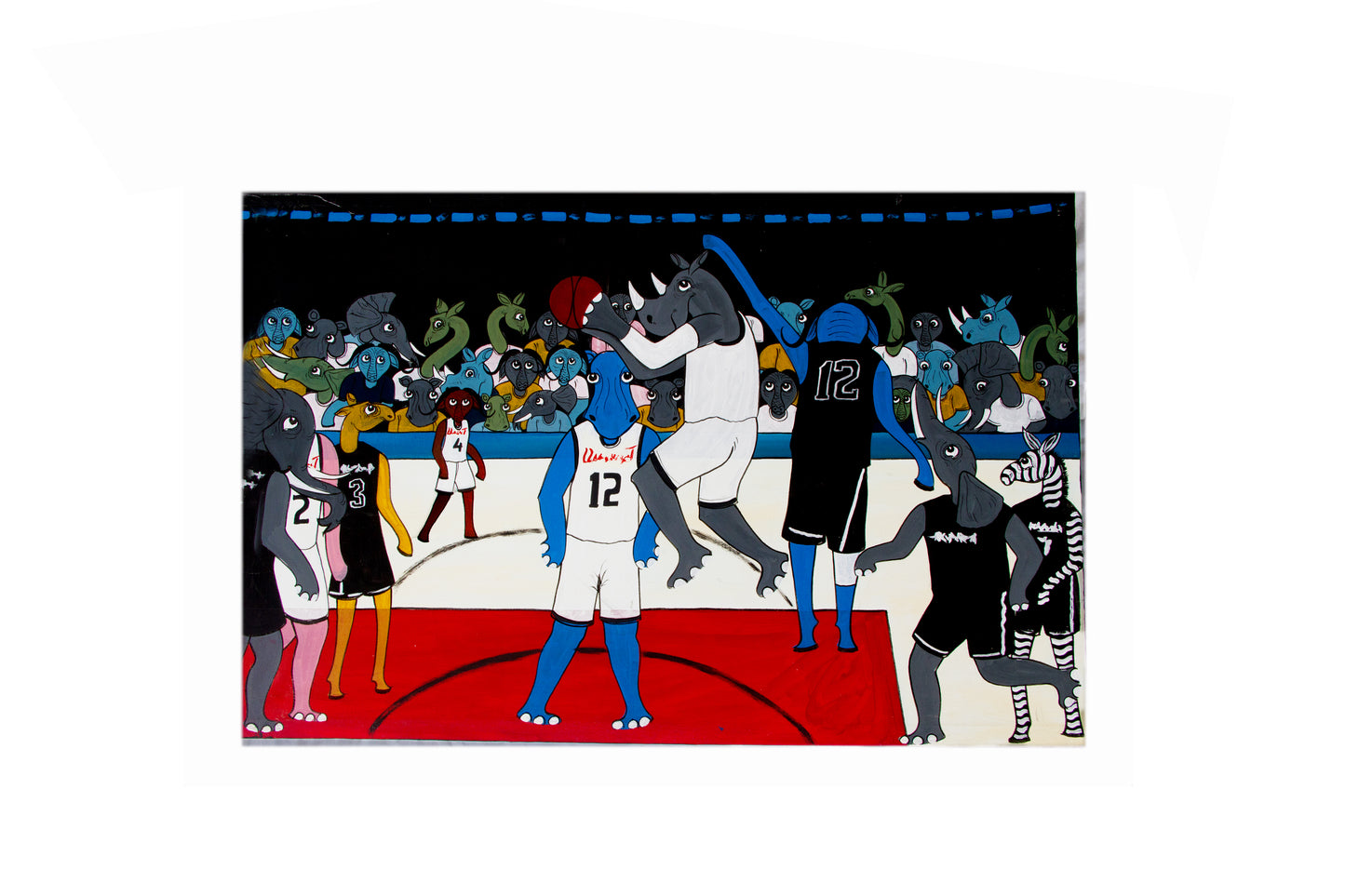 Sport Art painting, Tinga Tinga art, Masai kisu