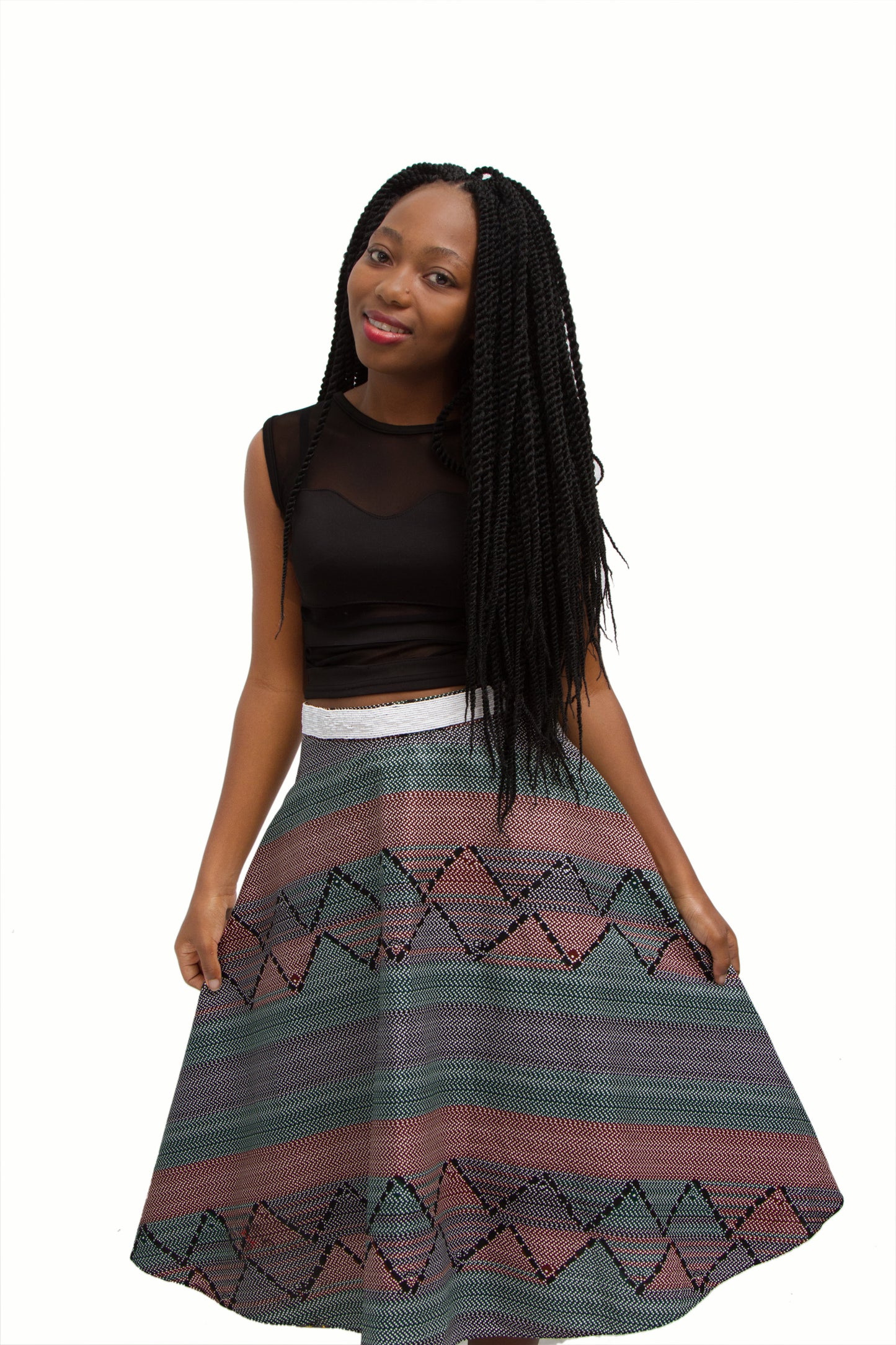 African Wax Skirt
