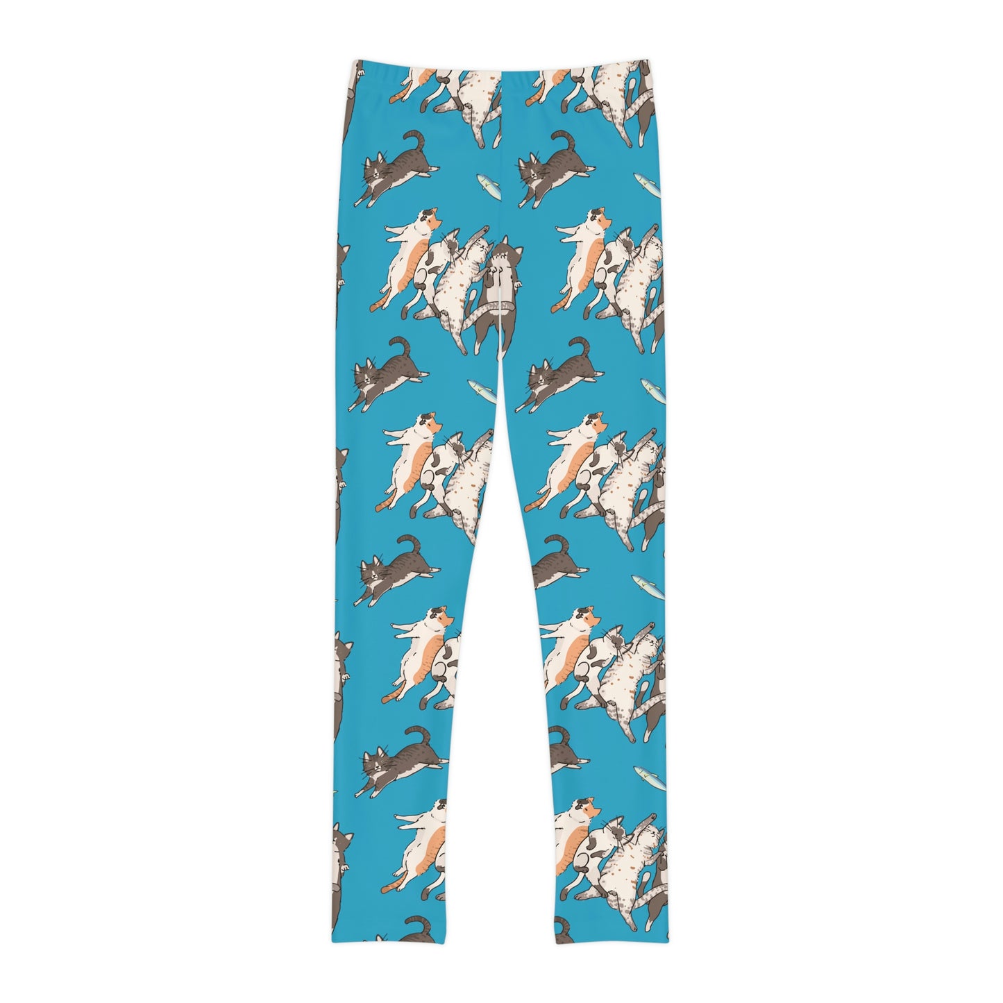 Cat lovers Youth Leggings,  One of a Kind Gift - Unique Workout Activewear tights for  kids Fitness , Daughter, Niece  Christmas Gift