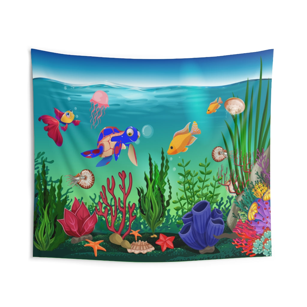 Undersea life Indoor Wall Tapestries